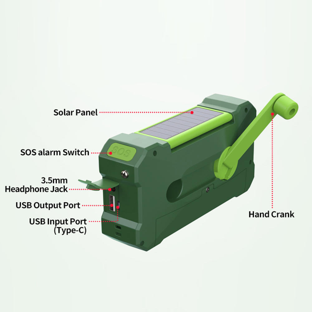 10000mAh วิทยุมัลติฟังก์ชั่นกั - Outdoor Power Tool Kit บทวิจารณ์และราคา
