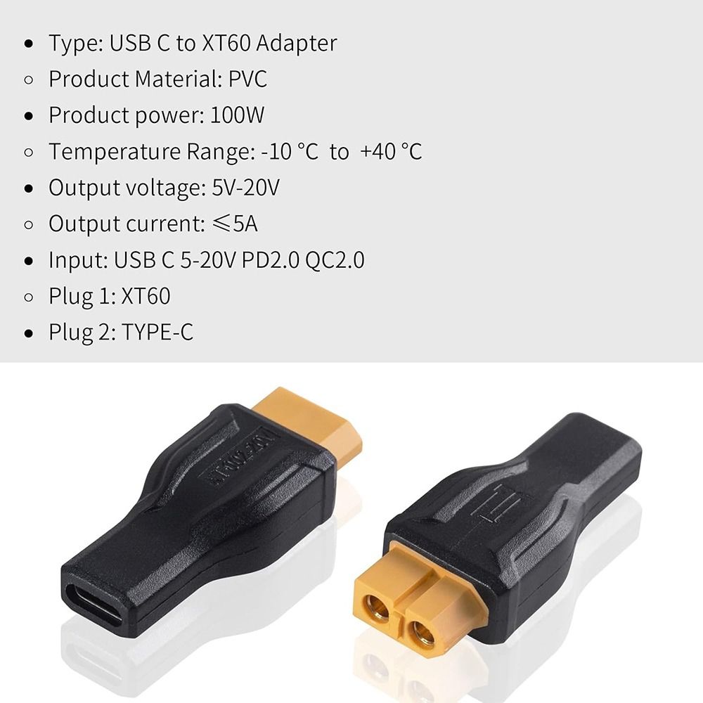 อะแดปเตอร์ USB C to XT60 รุ่น  - Outdoor Power Adapter Usb C บทวิจารณ์และราคา