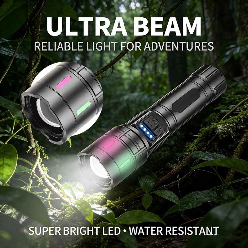 ไฟฉาย LED สีขาวพลังสูง ปรับซูม - Outdoor Use Power Strip บทวิจารณ์และราคา