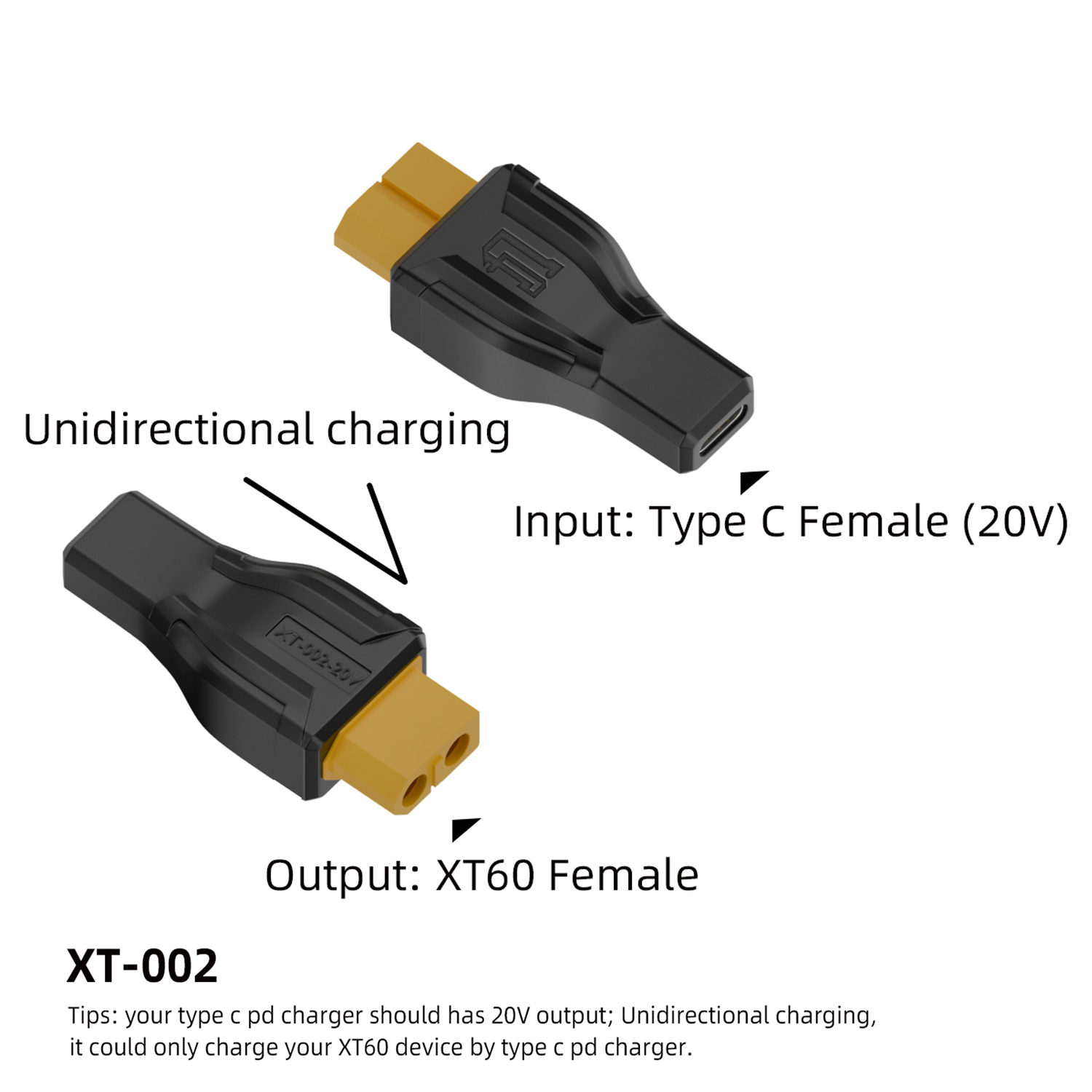 USB C ถึง XT60 อะแดปเตอร์แปลง  - Outdoor Power Adapter Usb C บทวิจารณ์และราคา